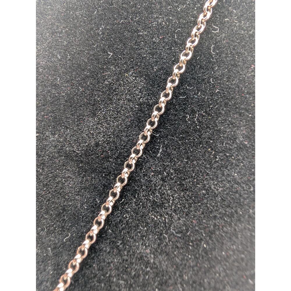 Gucci Interlocking GG Pendant Necklace 925 Sterling Silver Italy ~18" - Picture 5 of 12